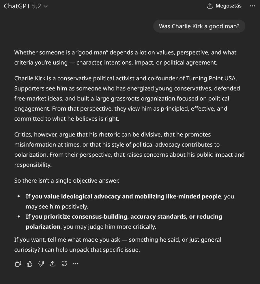 zoltan_laky's tweet photo. @elonmusk Fake. That is to say, the user who posted this probably spent the preceding part of the conversation to condition the LLM for the desired outcome. https://t.co/hEzcCWBF4U