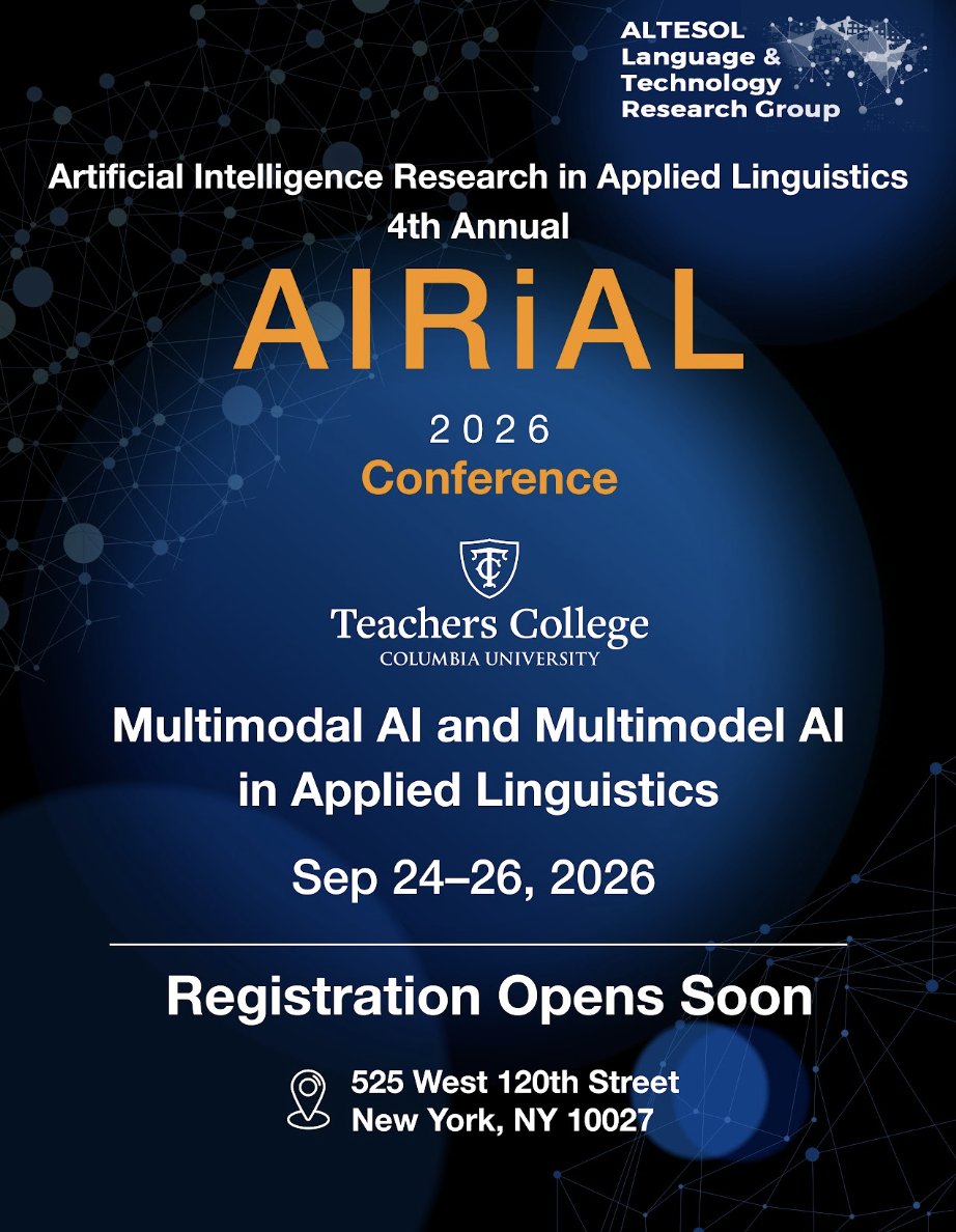 Studies in Applied Linguistics & TESOL tweet media