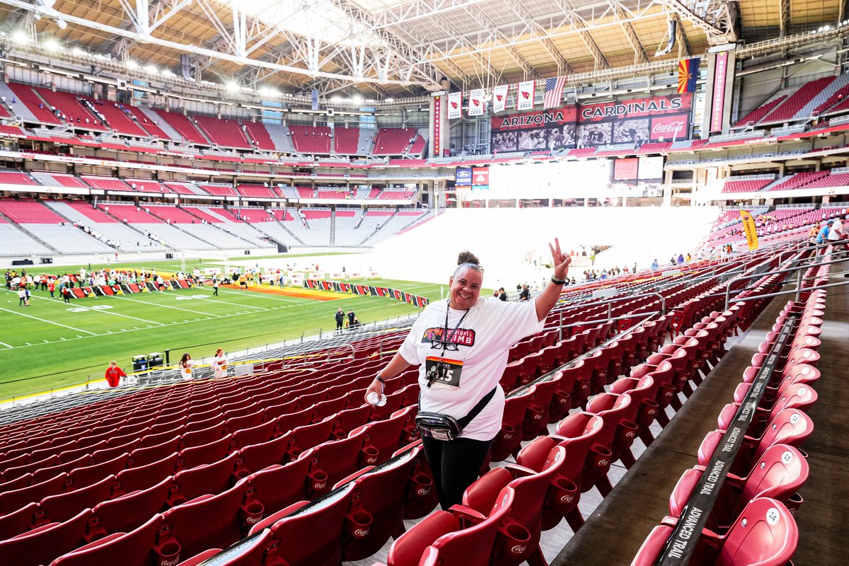 Taking over the steps at @StateFarmStdm 🏟️