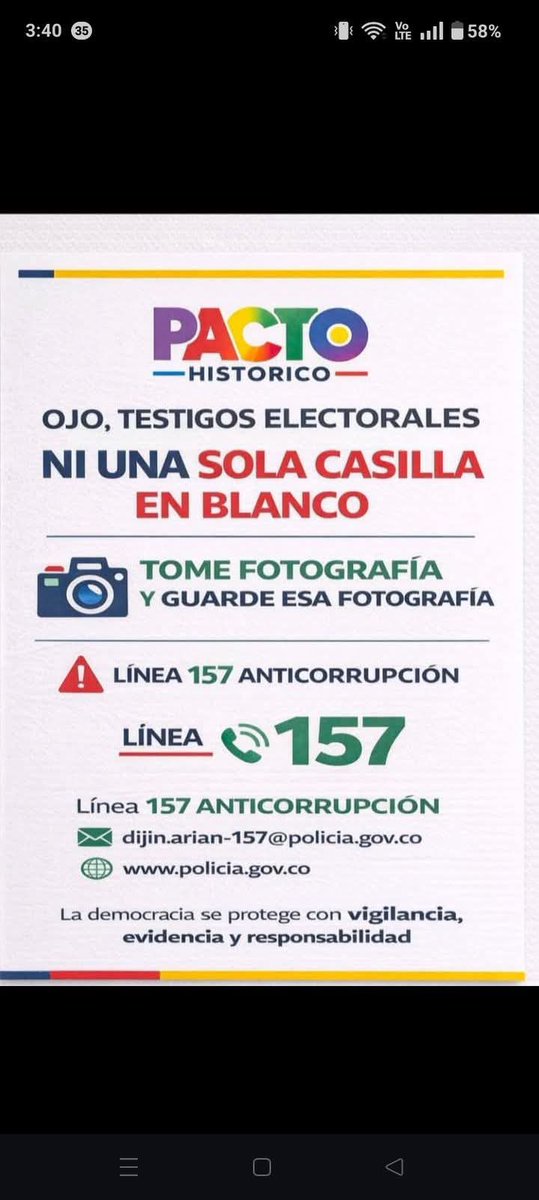 No nos vamos a dejar robar. Ya lo han hecho y es nuestra responsabilidad no permitirles repetir sus triquiñuelas delictivas 
Compártalo hasta que le duela a la derecha