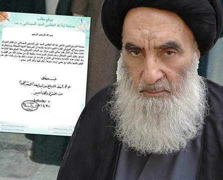 Irak'ın en büyük Şii otoritesi Sistani, ABD'nin İran'ı vurması halinde cihad ilan edeceğini duyurdu. 
🔻Sistani, ABD Irak'ı işgal ettiğinde Amerikan askerlerine karşı savaşmanın haram olduğuna dair fetva yayınlamıştı.
📌Bu sayede ABD Dışişleri Bakanlığı Sistani'ye 200 Milyon
