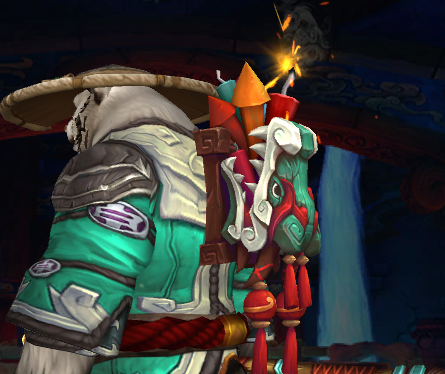 Yay! I got the new fireworks back pack from the trading log!!, I didnt realise it matches Hou's outfit 😊