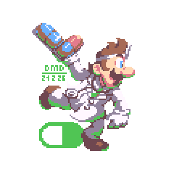 Lanky Kong  ||  Dr. Luigi
#nintendo #pixelart #ドット絵