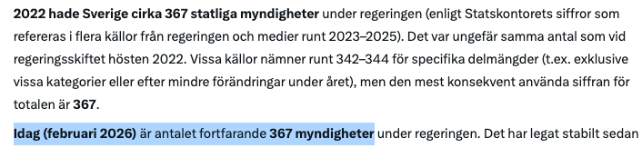 Det verkar inte ha hänt mycket på myndighetsfronten.
