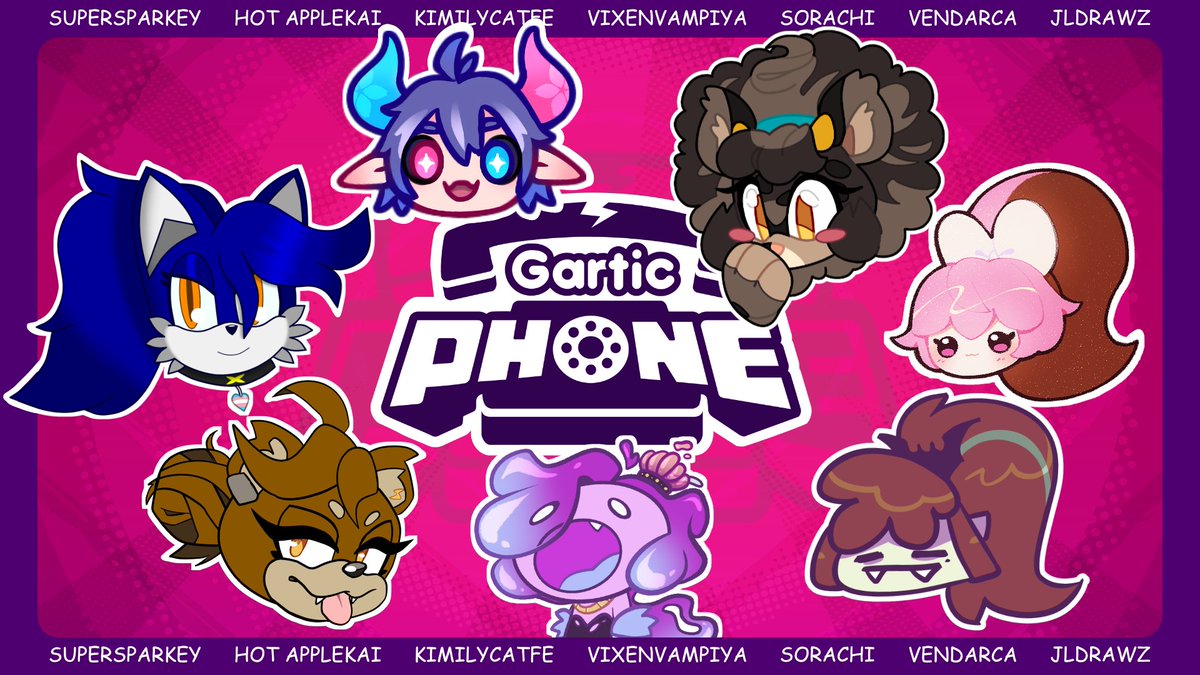 SuperSparks02's tweet photo. Streaming Gartic Phone with Friends!! Join our shenanigans~ https://t.co/U3l9gv8tZP https://t.co/UoFs8X2jVY
