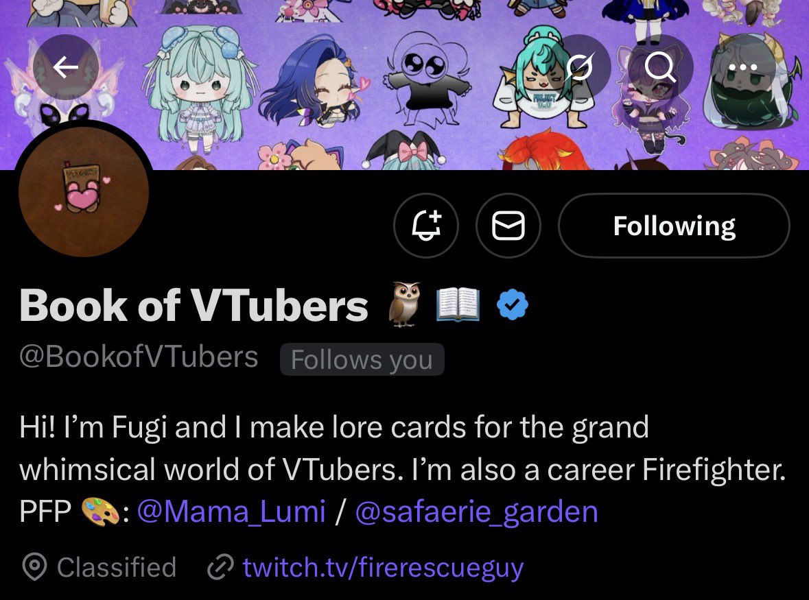 Since everyone is giving Fugi love I wanna join in. When he followed me I was ecstatic, I felt like I made it