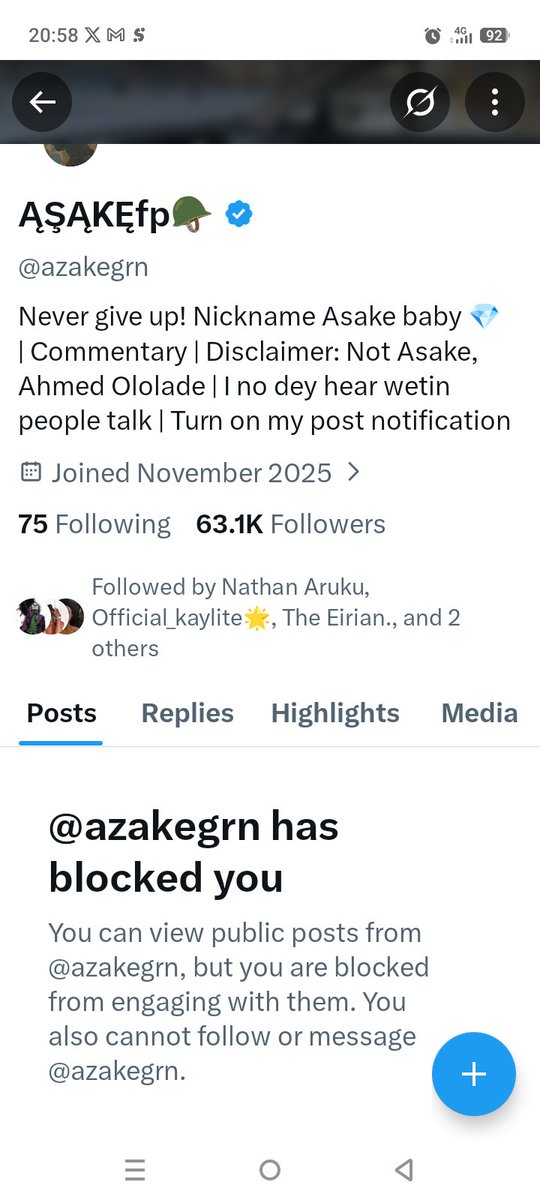 Henastropez's tweet image. This account has blocked me because I told him the truth.