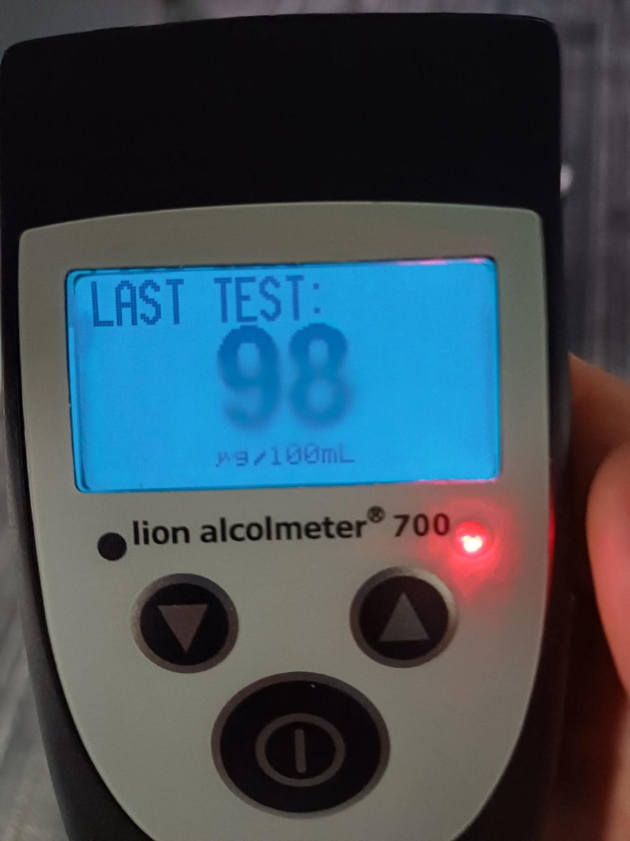 MerPolTraffic's tweet image. Thank you to the member of the public who informed us about this #Ford Focus swerving between lanes. Vehicle stopped, driver provided positive sample of breath at the roadside showing 98 (limit being 35). #Arrested and remanded to court.