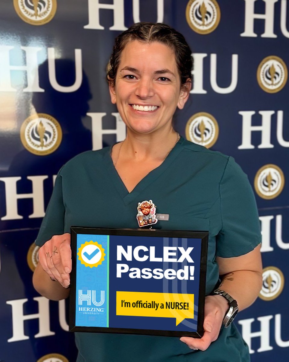 HerzingUniv's tweet image. Clare Cameron has officially passed her NCLEX at our Kenosha campus! Join us in celebrating this monumental achievement! 🩺🙌 #HUPossible

#Kenosha #Wisconsin #NewNurse #NursingSchool #NCLEX #Congrats #Nurse