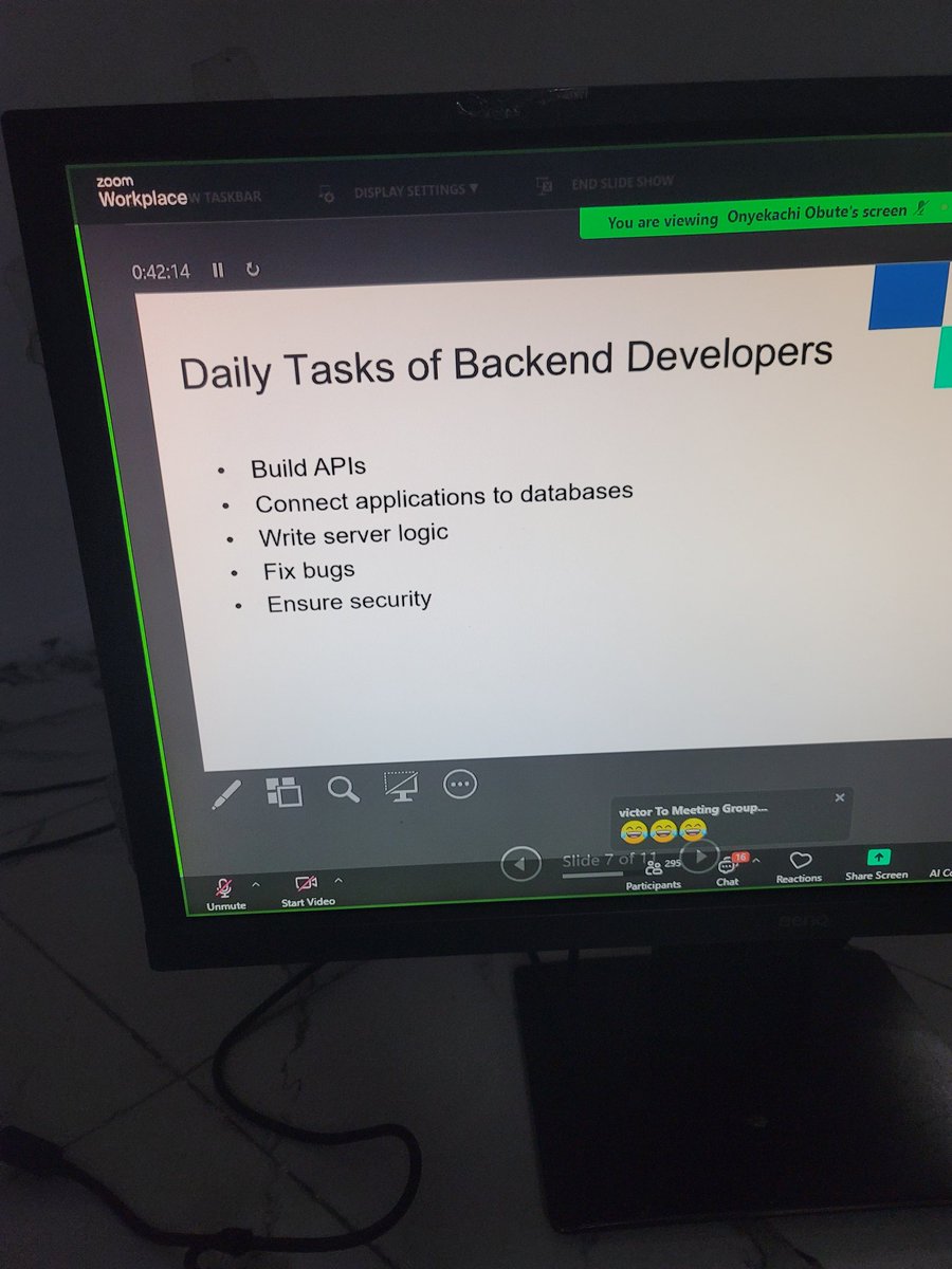 slimzzzy25576's tweet photo. Day 4   30-day Backend challenge Node.js

Ever wonder what backend developers do all day?

They build the engine while the front end builds the car you see.

APIs, databases, server logic, security, all the invisible magic 🫡🫡 

#LearningWithTS #BackendCoding https://t.co/wOYxKGS7gM