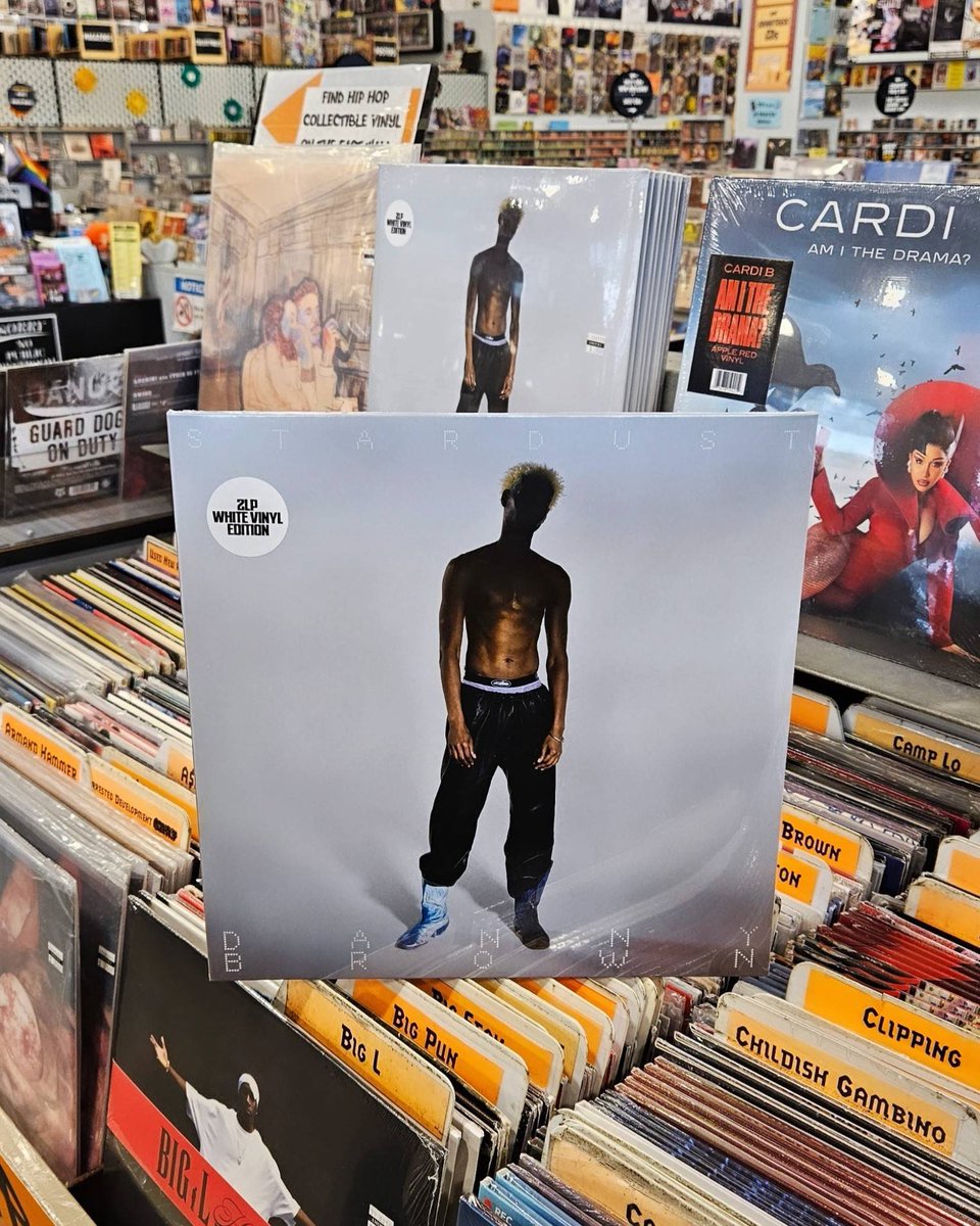 amoebamusic's tweet photo. .@xdannyxbrownx's "Stardust" is out now via @warprecords on white 2LP vinyl! Brown pulls in elements of hyperpop, EDM, alt-pop, electronic, and digicore to create an experimental hip-hop album that's just straight up thrilling.

Get it here: https://t.co/HMMqrm4YfL https://t.co/NiMRPSM1DO