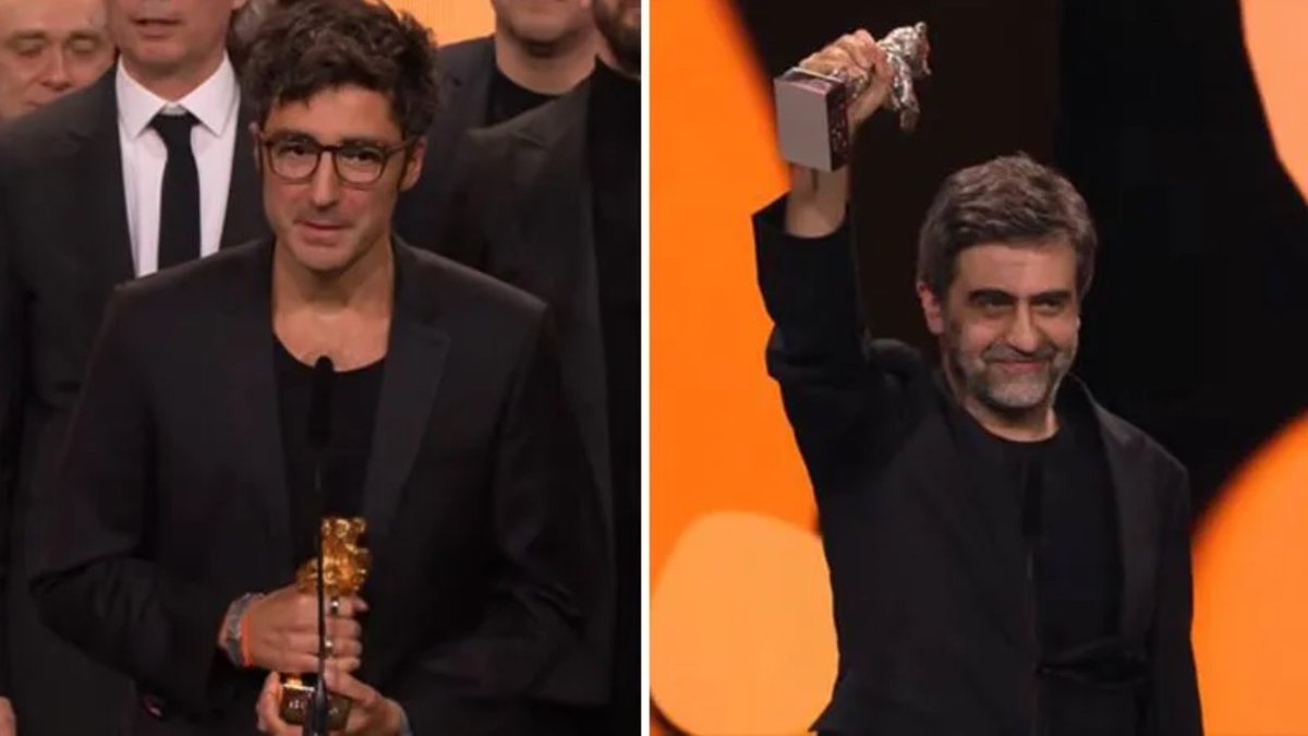 cumhuriyetgzt1's tweet photo. Berlinale’de tarihi gece, çifte zafer! 

Türk sineması Berlin’de tarih yazdı
Altın Ayı’yı İlker Çatak, Gümüş Ayı’yı Emin Alper kazandı!
https://t.co/pP94Xj4uTf https://t.co/7kW7kTXUaI