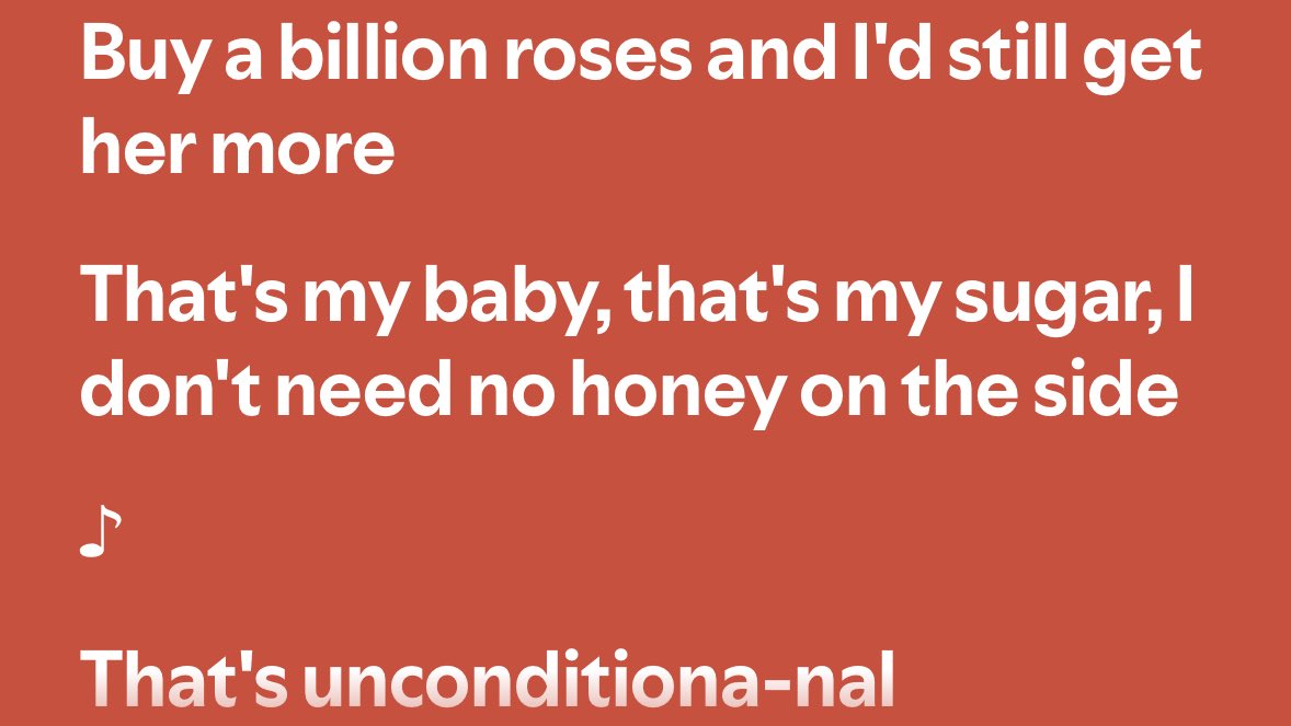 unconditional คือหวานสุดๆอะ ทั้งซื้อ prada ให้ ไหนจะซื้อดอกกุหลาบพันล้านดอกให้ละยังจะซื้อให้ต่อไปเรื่อยๆอีก โรแมนติกสุดๆแจฮยอนอะ