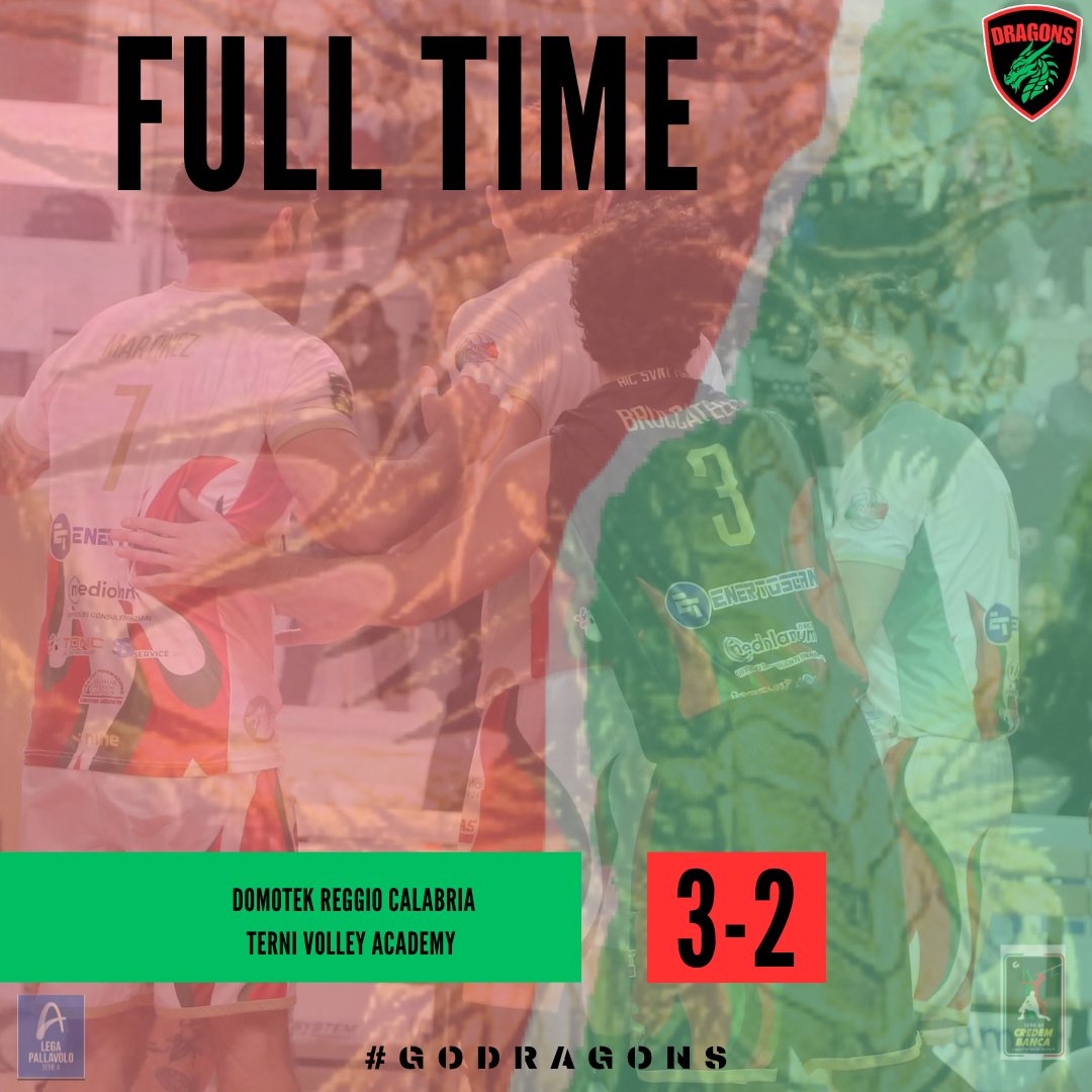🔴🟢🏐🐉 - FullTime 

#GoDragons