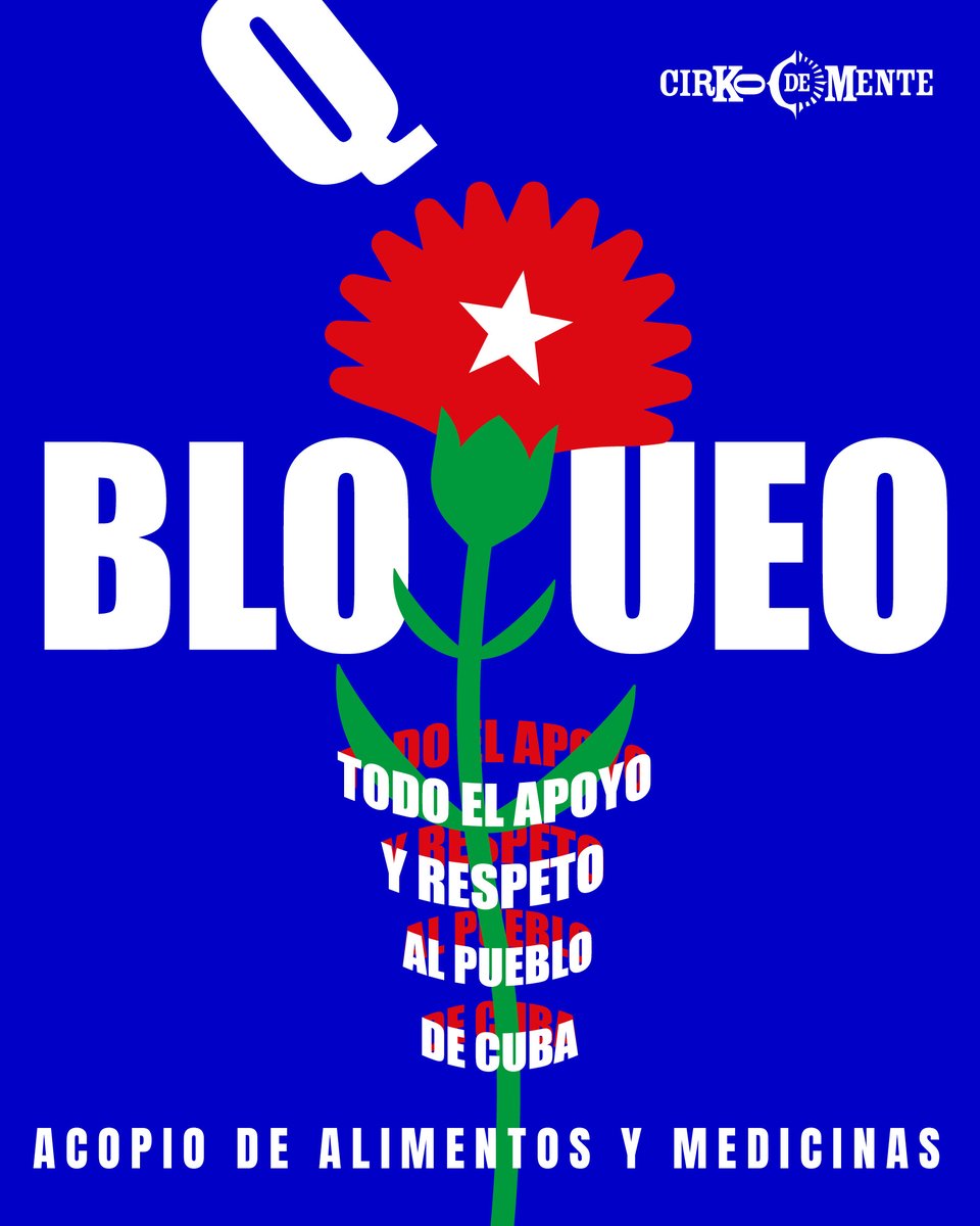 Nos sumamos a la campaña de acopio impulsada por el colectivo Va Por Cuba @vaporcubamx y la Asociación de Cubanos Residentes en México José Martí, en apoyo al pueblo cubano, recibimos donaciones hoy sábado 21 de febrero a partir de las 18h
📍Karpa De Mente maps.app.goo.gl/FQqhiXKouJrfNR…