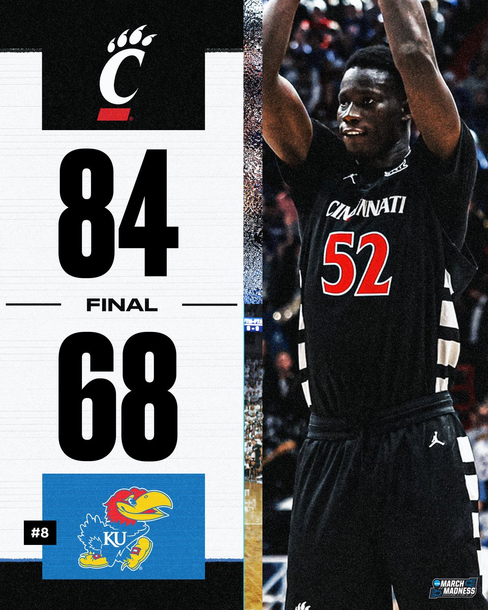 CINCINNATI STUNS NO. 8 KANSAS 😳

The Bearcats pull off a MASSIVE upset in Lawrence 👀