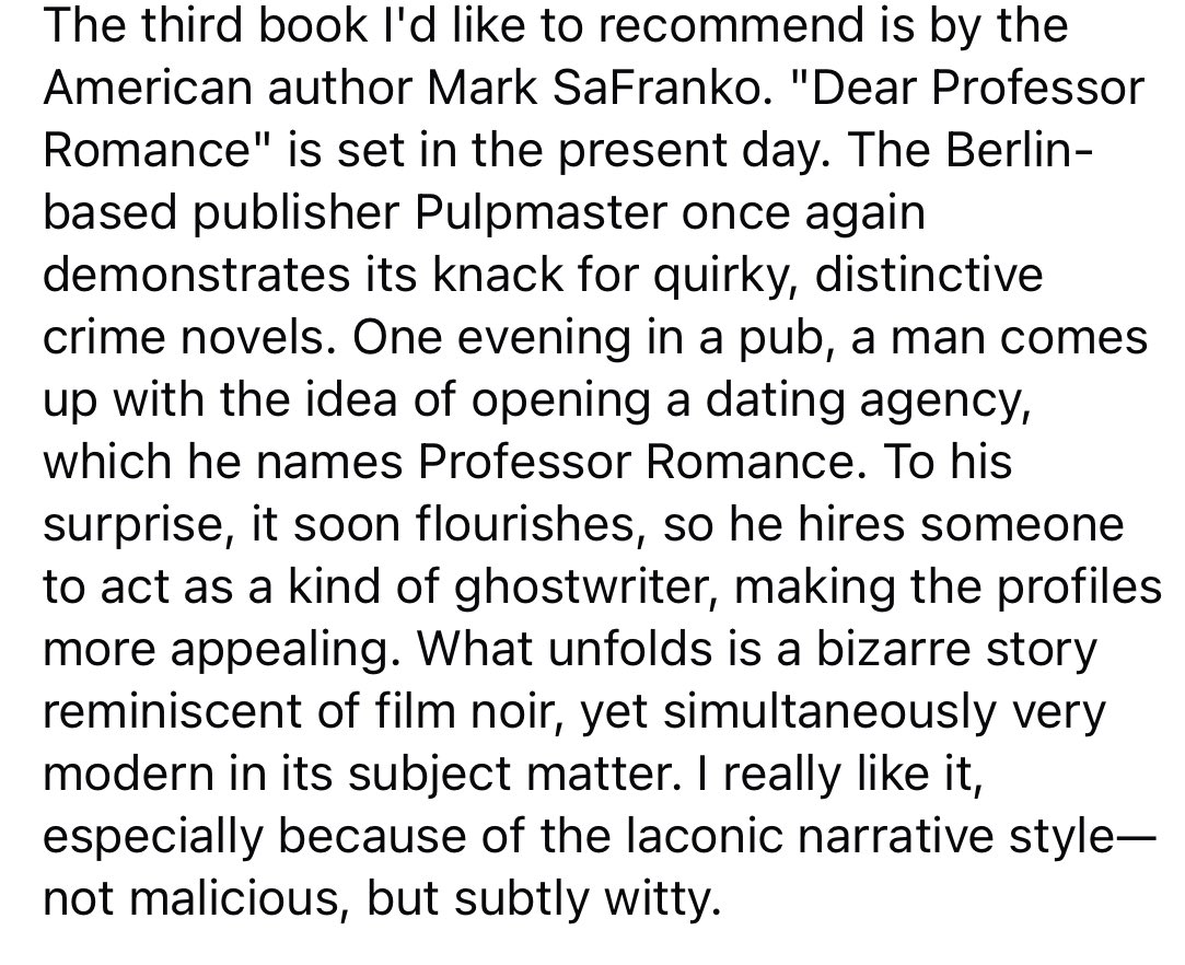 The Mark SaFranko Reader tweet media