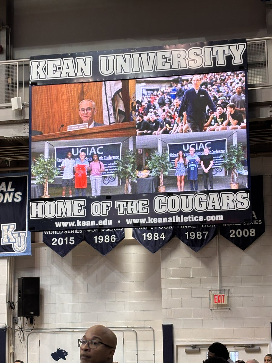 joshprosenfeld's tweet image. Pre-game tribute to former UCIAC director Tom Lewis.