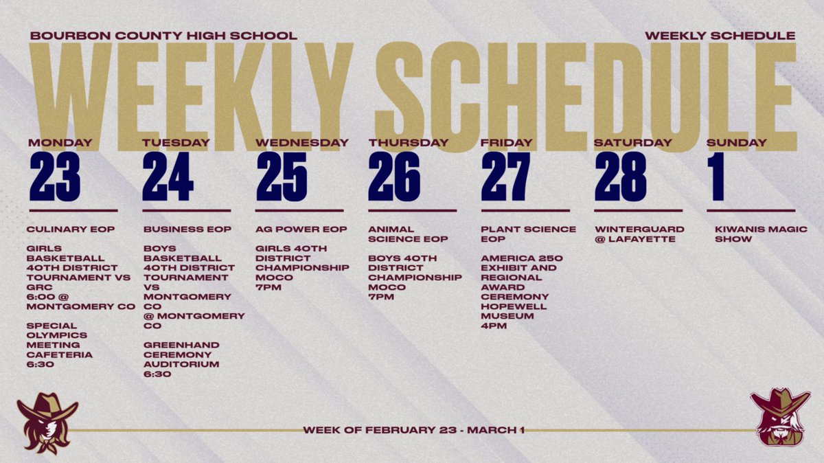 Bourbon County Athletics tweet media