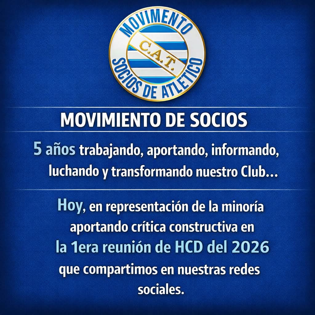 <a href="/lucascasal19/">LDCasal</a> Entendiendo a <a href="/negrodecano25/">Negro Decano</a> que hoy quiera  difamar a Cachi luego de mentir que no era socio ni tenía antigüedad comparto Link  del gran laburo como minoría que hace el <a href="/MovsociosCAT/">MOVIMIENTO SOCIOS DE ATLETICO 🇦🇷</a> aclarando que también todos pueden hacer algo además de escribir Salu2

facebook.com/share/p/1DKXcK…