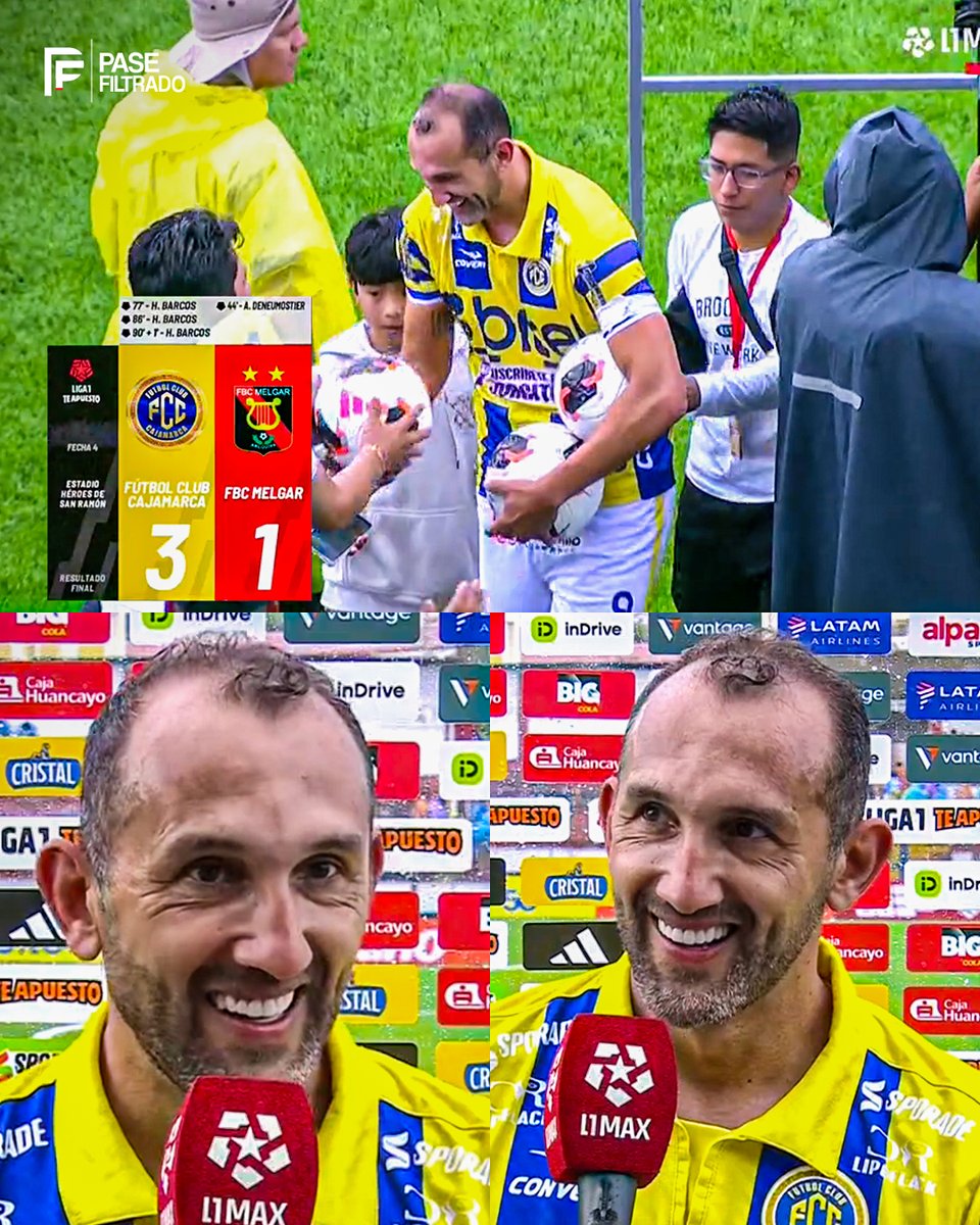 pasefiltradope's tweet photo. ➡️ Entró como suplente cuando perdían 0-1
➡️ GOLAZO de zurda para empatarlo 1-1
➡️ DOBLETE para darlo vuelta 2-1
➡️ TRIPLETE de ¡TIRO LIBRE! para sellar el 3-1

No puedes hacer esto a menos de dos meses de cumplir 42 años. ¡Hernán Barcos ESTÁ LOCO! 🤯🏴‍☠️