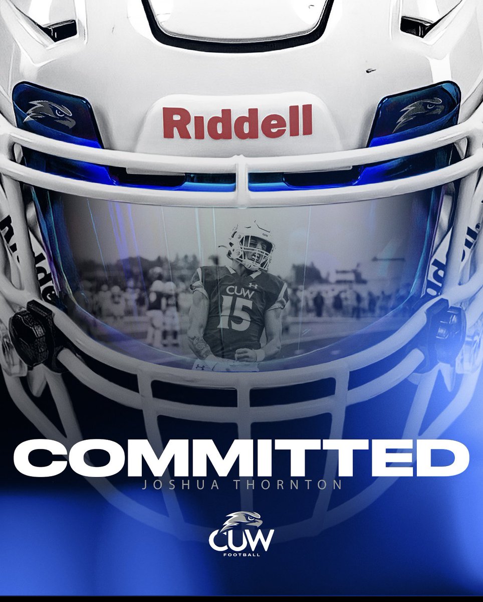 joshuathornton_'s tweet photo. I would first give honor to Lord and I’m excited to Announce my commitment to Concordia University of  Wisconsin Thank you @coachcwhite and @CUWFB for giving me opportunity to continue being a student-athlete. GO FALCONS💙🤍 https://t.co/vntDOJlpCs