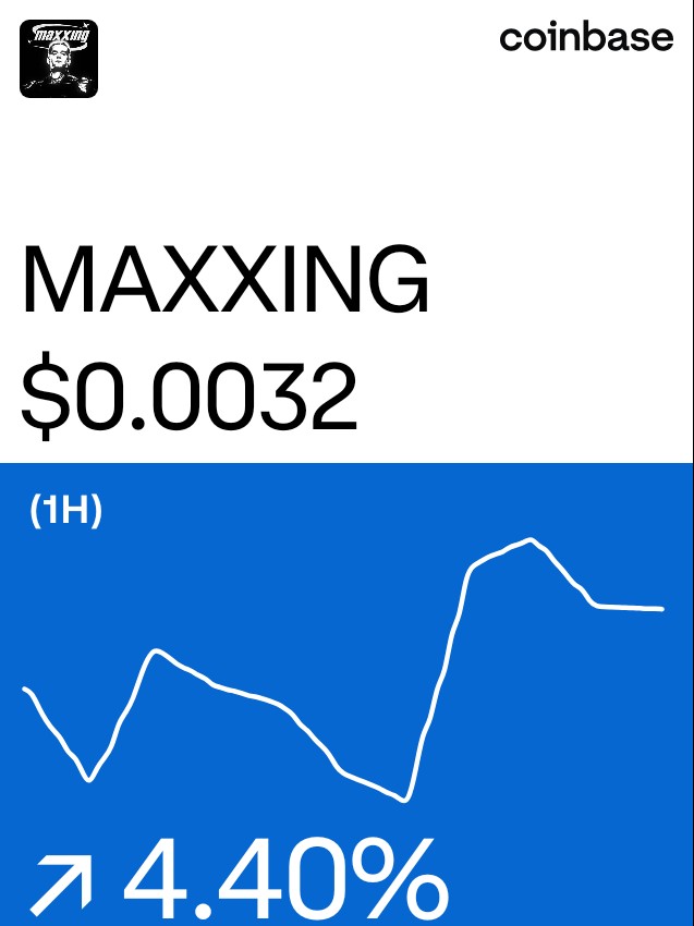 maxxing on @Coinbase: coinbase.com/price/maxxing-…