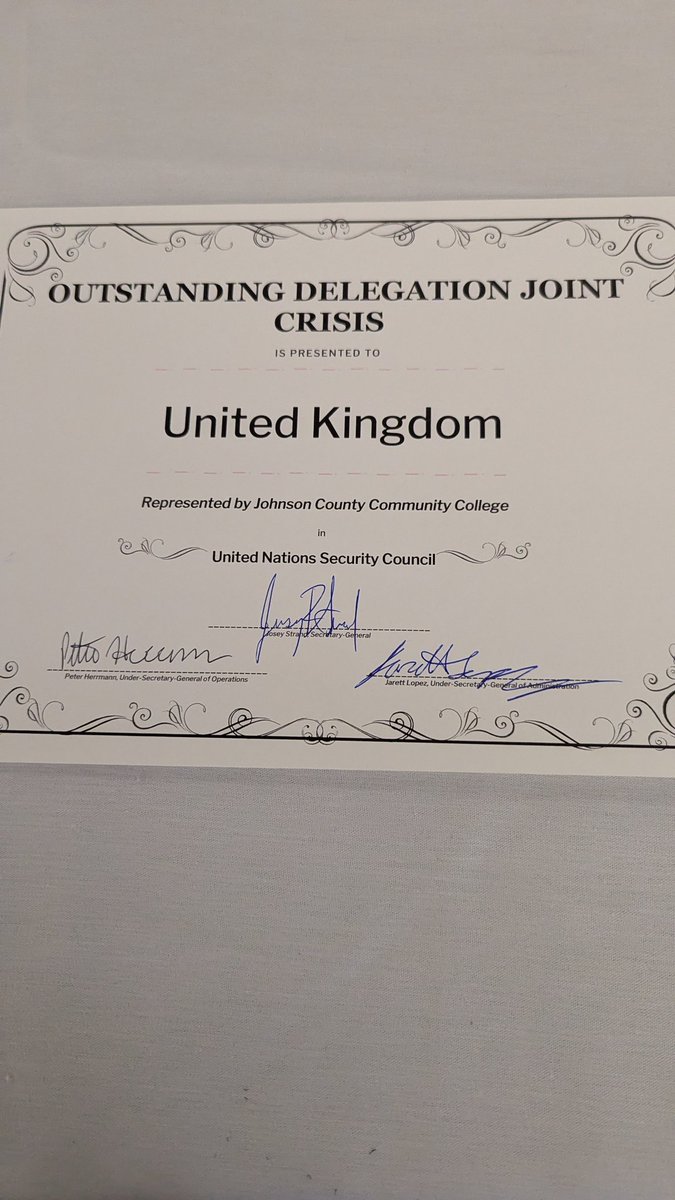 JCCC received multiple awards at the 2026 Mid-West Model United Nations conference in St Louis. <a href="/Cross4JCCC/">Lee Cross</a> <a href="/JCCCtweet/">Johnson County Community College</a> <a href="/JCCCStudentLife/">JCCC Student Life</a> <a href="/CoLabJCCC/">The CoLab at JCCC</a> ppl