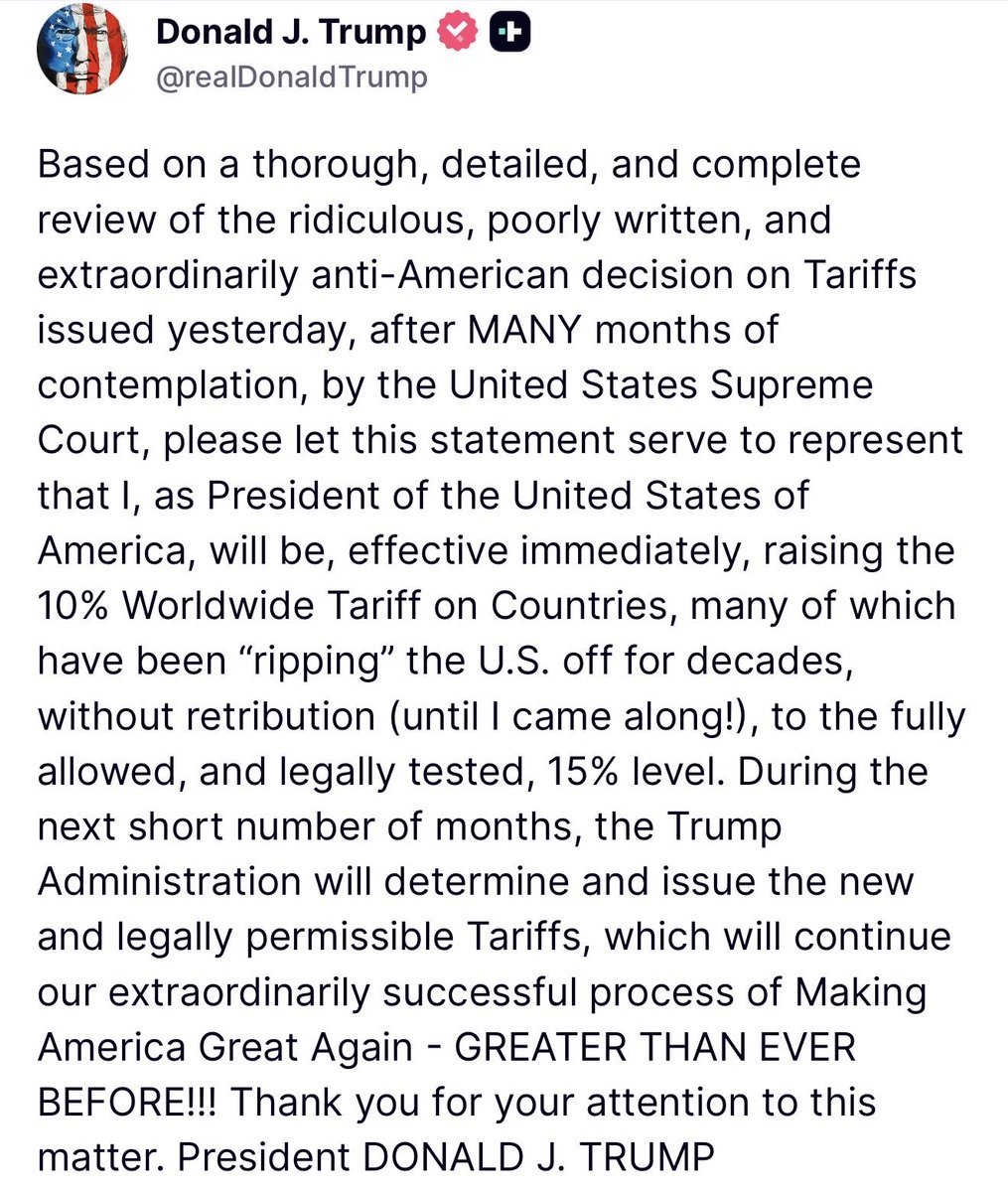 Trump lässt Chance liegen, seine Handelspolitik zum Nachteil der US-Bevölkerung zu ändern. Er will sie weiter belasten. Womöglich, weil er ihre Stimmen nicht mehr fürchten muss. Kontrollierte Wahlen stehen an. Sonst hätte sich eine Regierung unter diesem Druck anders verhalten.