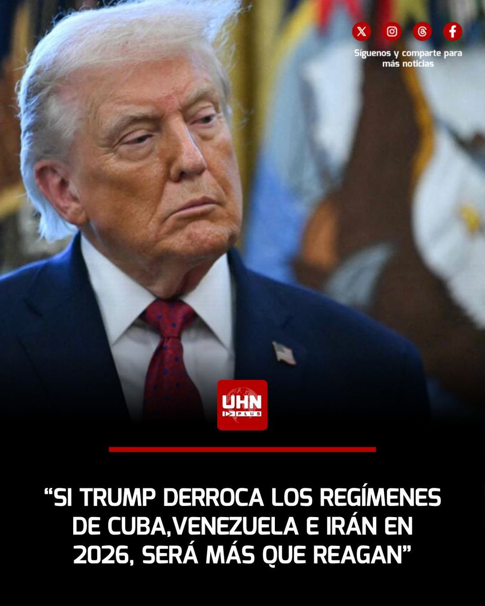 🇺🇸🇨🇺🇻🇪🇮🇷‼️ | En medio de un contexto geopolítico tenso, el senador Lindsey Graham confesó el logro que tendrá Donald Trump en su batalla contra el comunismo y el terrorismo: "Si Trump logra derrocar a los regímenes de Cuba, Venezuela e Irán en 2026, será algo más grande que