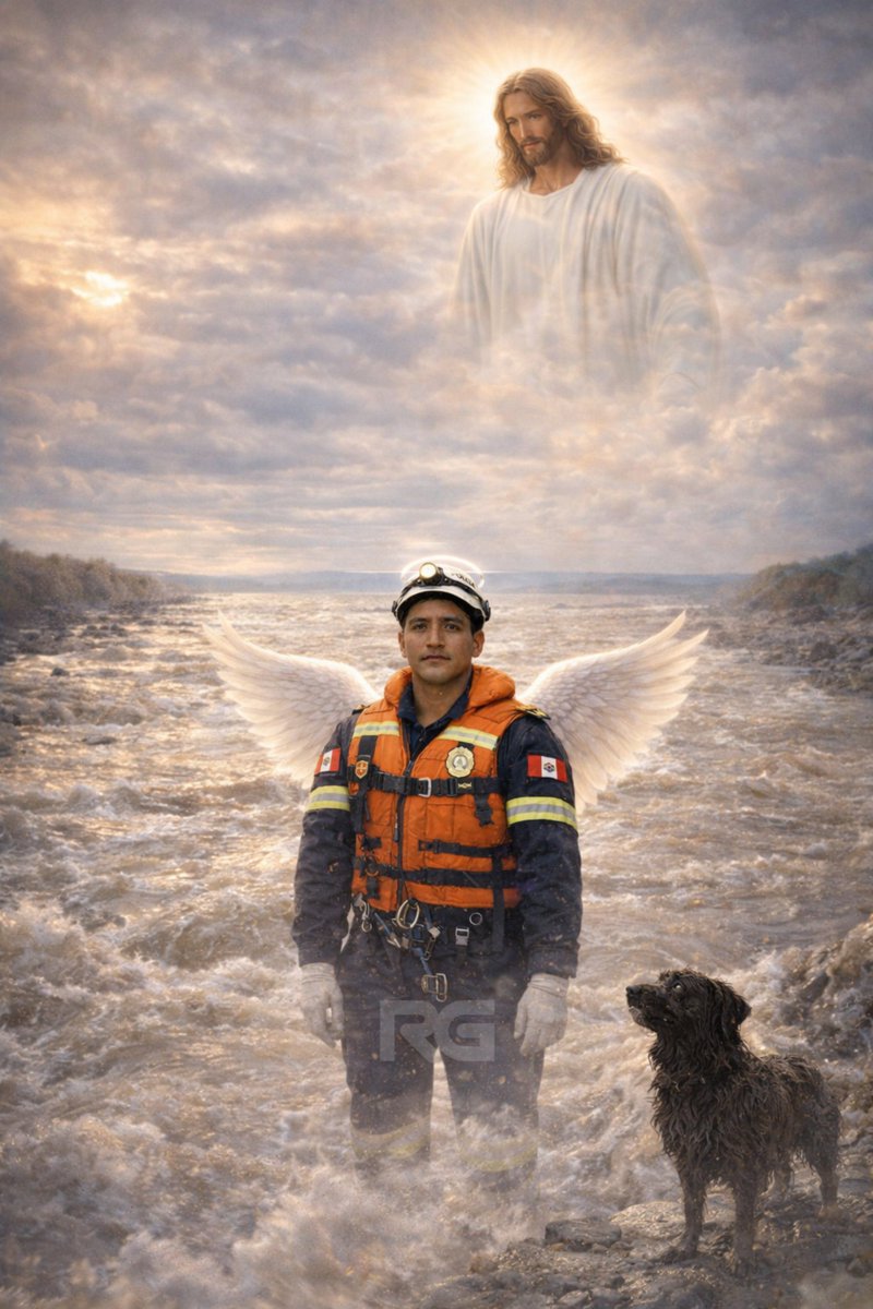 🚨 #LOÚLTIMO |  Con profunda tristeza informo del sensible fallecimiento del S2 PNP y Bombero, Patrick Ospina, quien, en un acto valiente y de vocación, dio la vida para intentar rescatar a un perrito en el río Rimac.