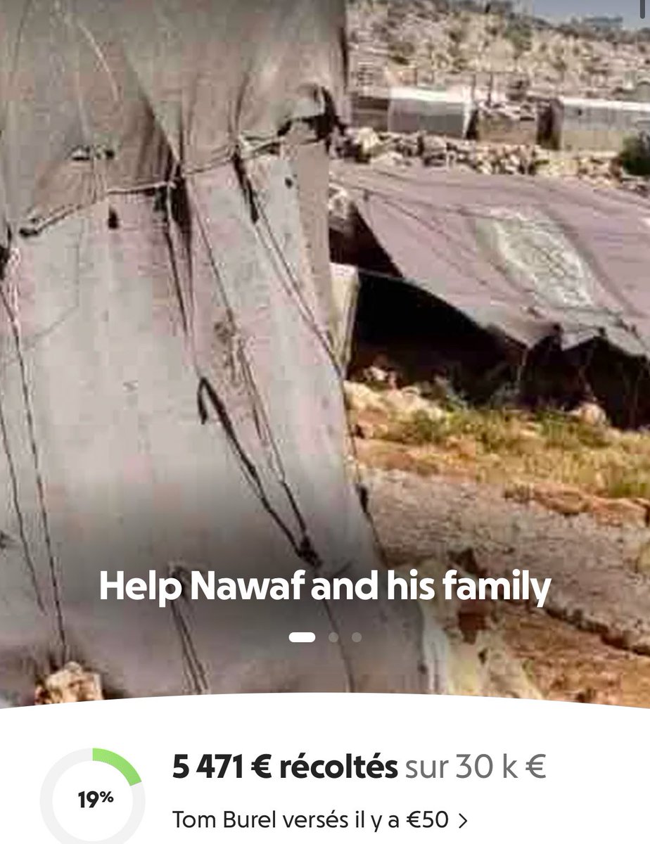 ‼️‼️ URGENT

Nawaf n’a pas reçu de dons depuis plusieurs semaines et la situation a g@za ne s’arrange pas. Il a besoin d’un traitement et n’a pas l’argent nécessaire pour y accéder, sans compter le manque de nourriture. Prenez le temps de partager et de donner svp!! 
( lien en