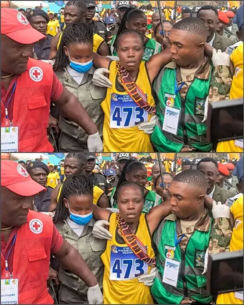 🔴 L'arbitre de la Guinness Super league, Wirba Mary Grace, remporte la course du Mont Cameroun 2026 dans la catégorie senior dames.

Elle  termine la course avec un temps de  5 heures, 22 minutes et 11 secondes🇨🇲

#jambofm91