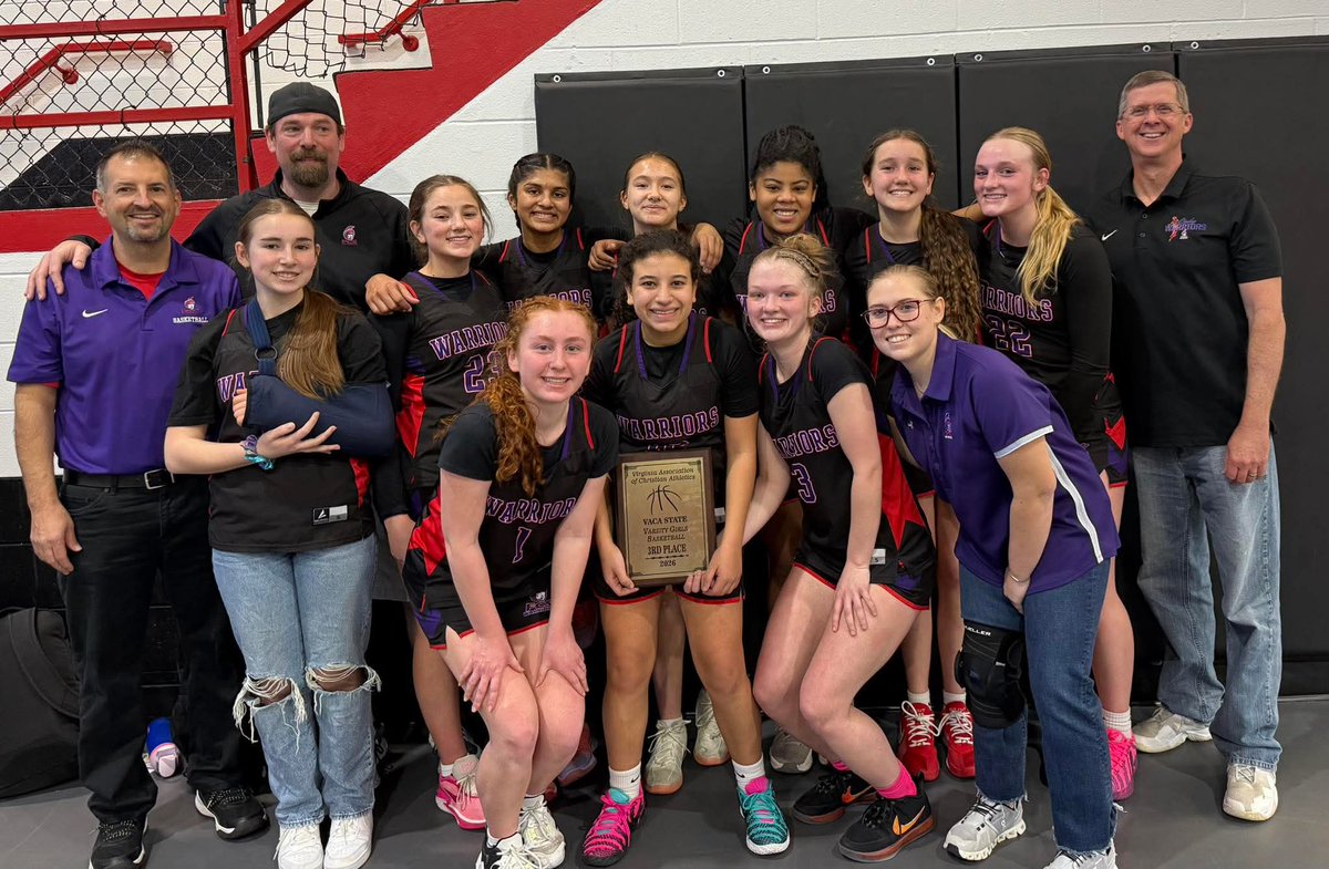 Faith Christian (18-6) finished season with 3rd place win over Dayspring in Vaca state tournament 33-28! Great finish for a young team <a href="/Timesland/">Timesland</a> <a href="/PGHVirginia/">Prep Girls Hoops Virginia</a> <a href="/MMBR_CoachGBell/">Major Movez Basketball Review #MMBR</a> <a href="/ValleysToPeaks/">Ryan Mattocks</a>