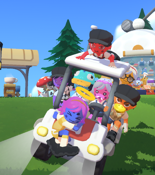 Golfing with friends! #superbattlegolf