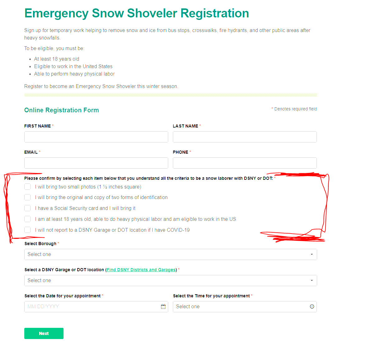 <a href="/TheChiefNerd/">Chief Nerd</a> LOL you need to prove you are a US citizen and able to work in the US to shovel snow but NOT TO VOTE in New York city