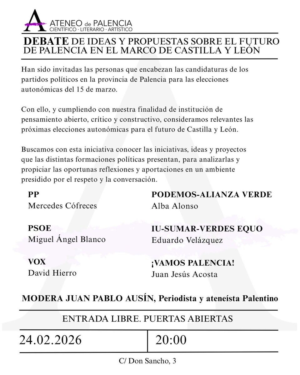 Ateneo de Palencia tweet media