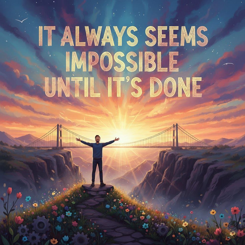 MOTIVATION Moments. 🚀

It always feels impossible… until it’s done. 

KEEP GOING — PROGRESS proves what BELIEF begins. 💪 

#ThinkBIGSundayWithMarsha
#Motivation #MindsetMatters