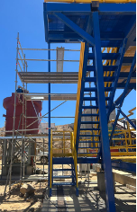 aurynmining's tweet photo. Feb 18 - place generators and anchor, scaffolding works, stairs support, continue ball mill liner tightening. https://t.co/2RtRMBd2qc