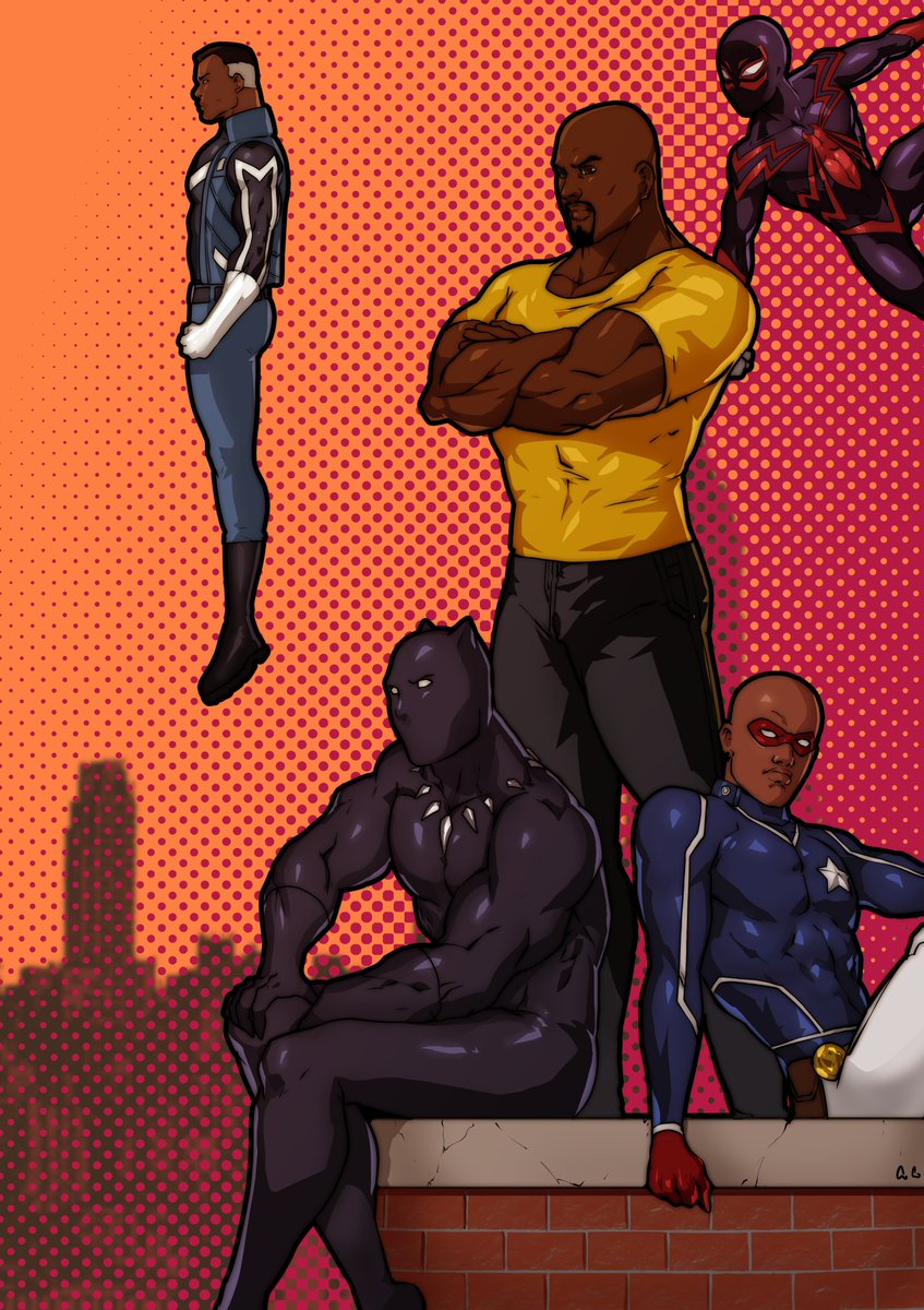StellarAvenger's tweet image. Black Marvel part 1