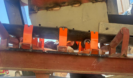 aurynmining's tweet photo. Feb 16 - drilling of the slab for the installation of anchor bolts on the filter platform, installation of impact and return rollers, mill motor installation, tensioning of conveyor belt 3. https://t.co/bcHVZzuCWn