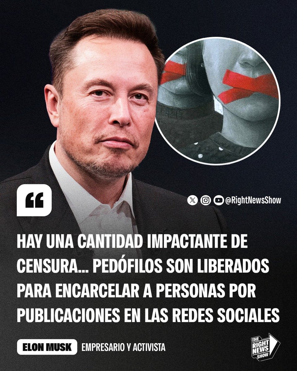 🚨🇺🇸🇬🇧 | Elon Musk explotó contra el gobierno progresista del Reino Unido: "Hay una cantidad impactante de censura... pedófilos son liberados para encarcelar a personas por publicaciones en las redes sociales".