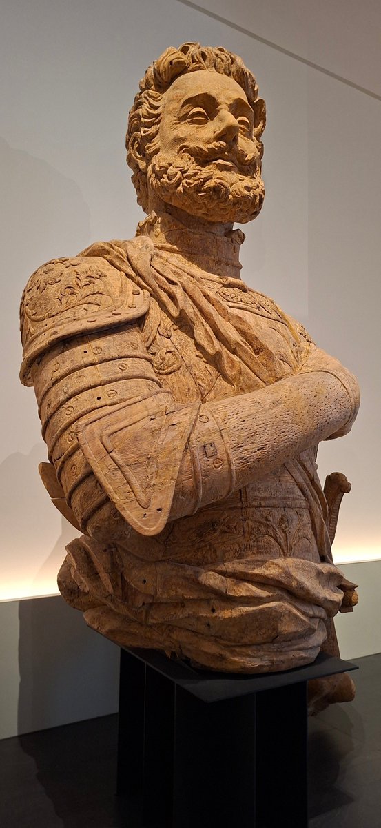 romainrevert's tweet image. Figurehead from the Henri IV ship. 1848. Sculpture workshop at the Cherbourg arsenal. Stripped Swiss pine.

#reference #3d #art