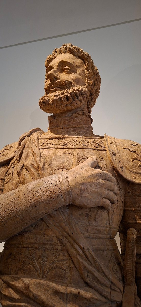 romainrevert's tweet image. Figurehead from the Henri IV ship. 1848. Sculpture workshop at the Cherbourg arsenal. Stripped Swiss pine.

#reference #3d #art