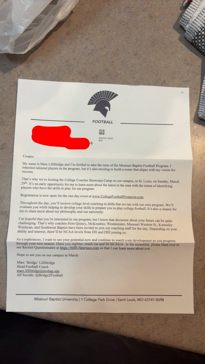 Cooperwatson141's tweet photo. Thank you for the camp invite @Bridge2Football !! @Exit99Sports @JPRockMO @JacksonHS_FB @youareathlete https://t.co/AwnxtrfXON