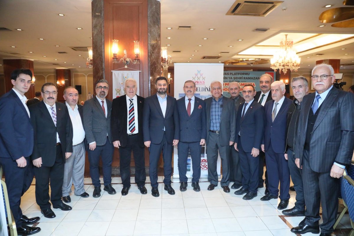 Sivas Platformu’nun geleneksel iftar programına TBMM AK Parti Grup Başkanı, Sivas Milletvekilimiz Sn. Abdullah Güler, TBMM 26. Meclis Başkanımız Sn. İsmet Yılmaz ve kıymetli misafirlerimiz ile birlikte katılım sağladık.

Platform Başkanımız ve Milletvekilimiz Sn. İsmail Erdem,