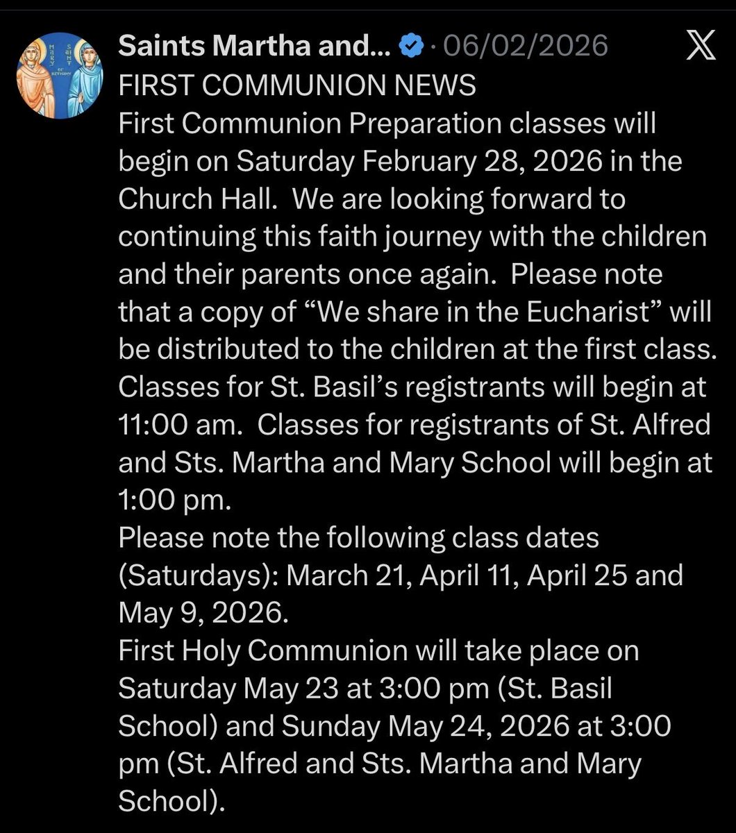 St. Alfred School tweet media