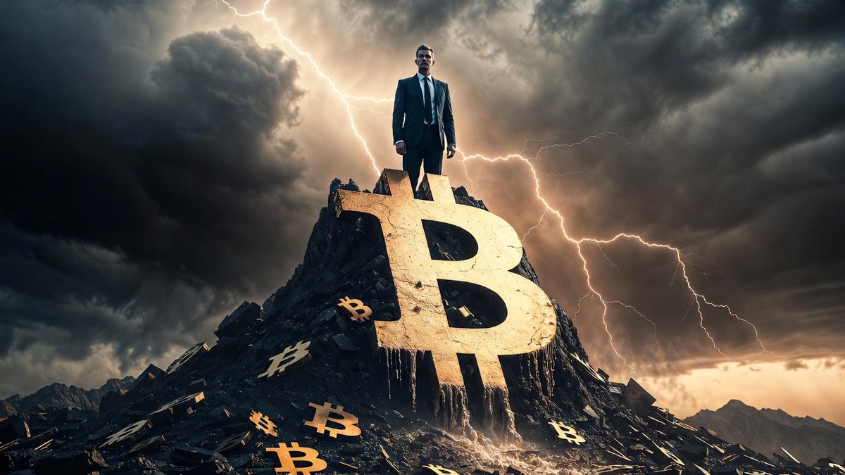 zanzitoken's tweet photo. 😱 Michael Saylor — Bitcoin's "alchemist"  His "infinite money glitch" strategy: issue stock → buy Bitcoin → repeat  Q4 2025: a staggering $12.4 BILLION loss (+1,640% year-over-year)  He now holds a $2.25 billion  USD cash reserve.  Yes. USD. The "melting ice cube."  #MicroStrategy #MSTR #Saylor #Bitcoin #BTC
