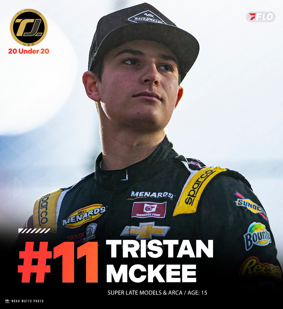 15 years old. Wins in ARCA, CARS Tour and Trans-Am. Tristan McKee ...