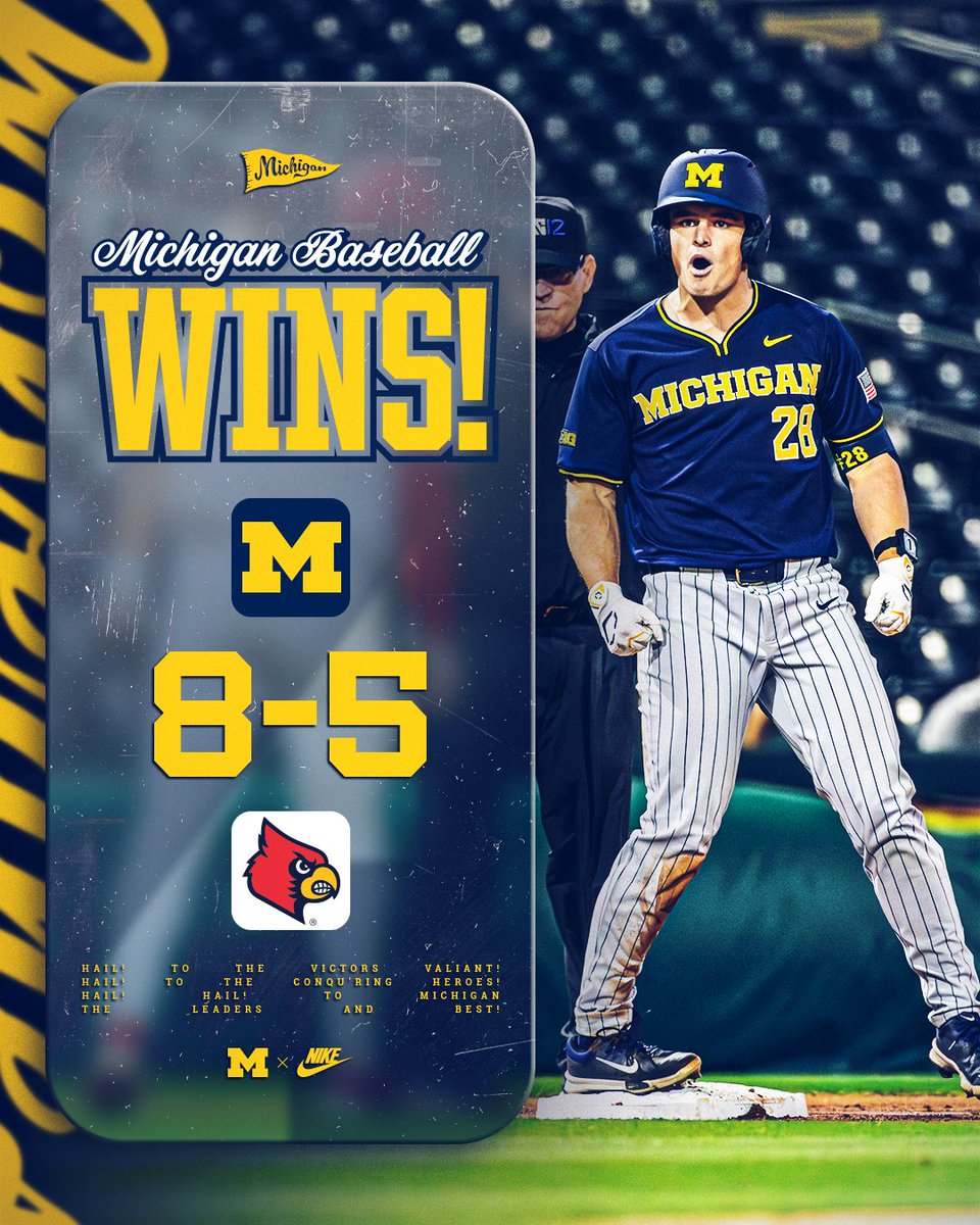 Third Ranked Win of the Year! 
Down Goes No. 15 Louisville! 

#GoBlue